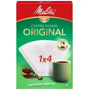 Фільтри паперові Melitta Original 1х4 (білі) 40 шт