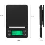 Ваги для приготування кави VD Coffee Scale Standard (3кг вологостійкі, гумовий килимок)