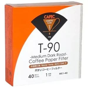 Паперові фільтри CAFEC Medium-Dark Roast Cup1 білі 40 шт