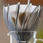 Пуровер HARIO V60 Suiren 02 Dripper Black & White воронка лійка для кави